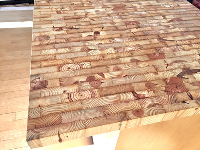 End Grain Butcher Block Reclaimed Wood Countertop