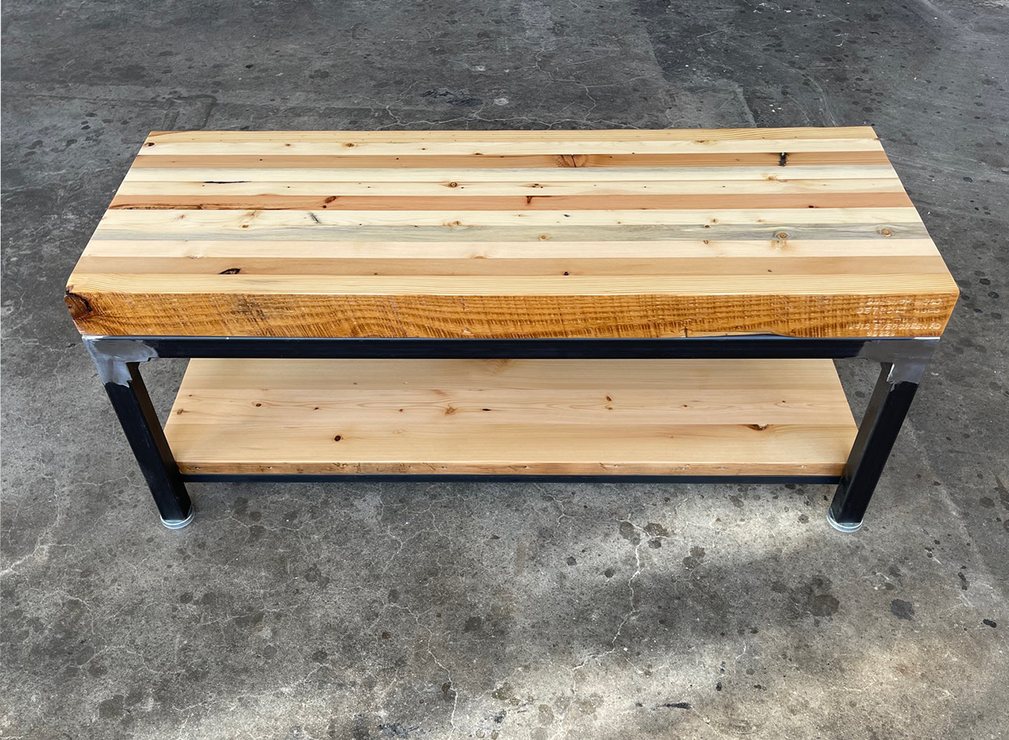 Grand Boulevard Reclaimed Wood Entry Bench - Natural Finish