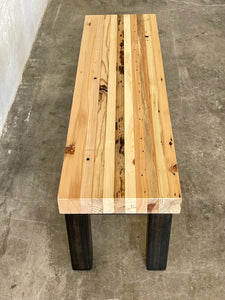 High Street Bench - Reclaimed Wood - Natural Finish