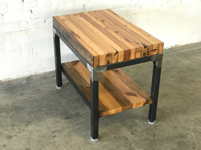 Grand Boulevard Reclaimed Wood End Table - Natural Finish