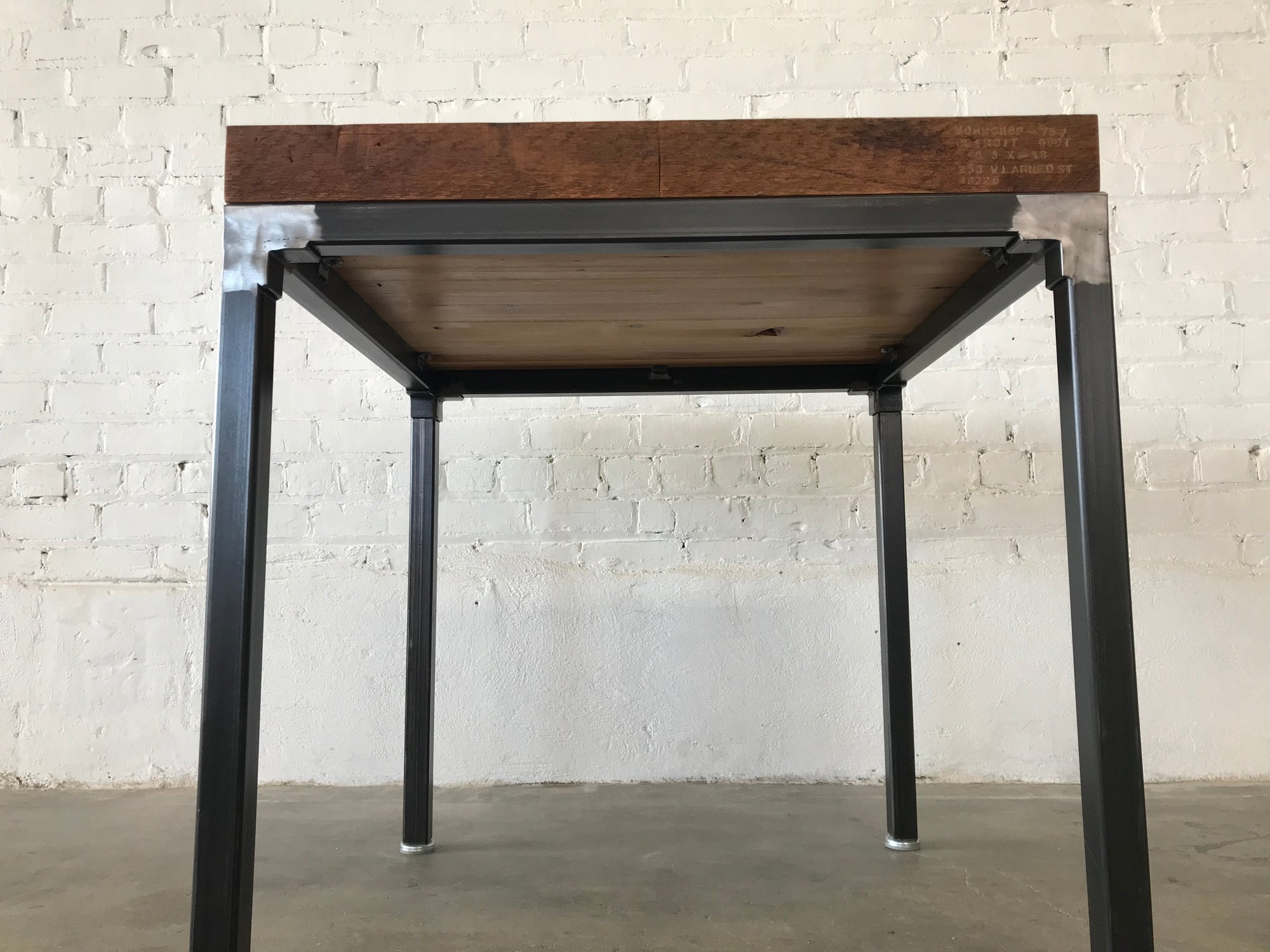 Grand Boulevard Industrial Cafe Table - READY TO SHIP