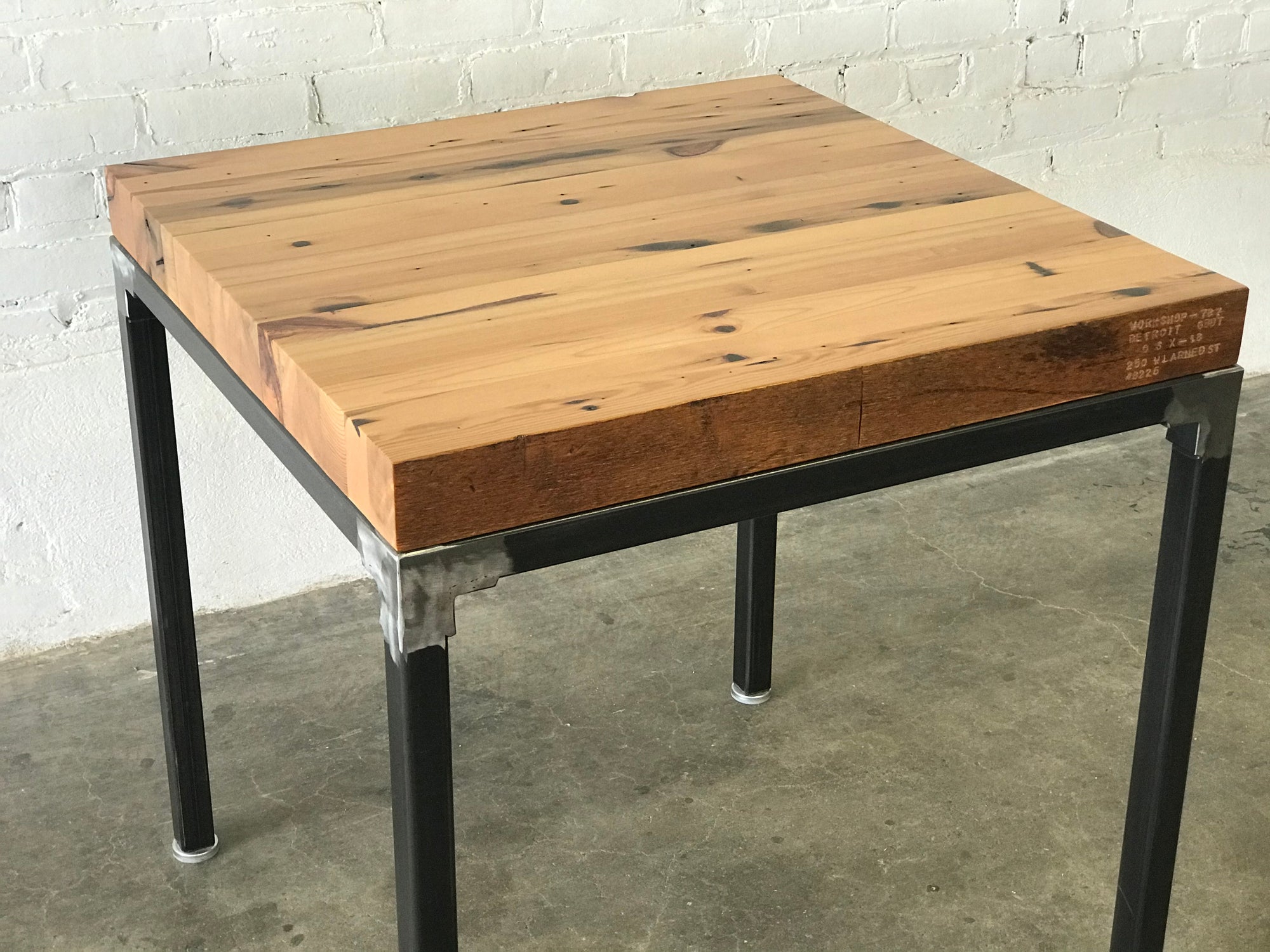 Grand Boulevard Industrial Cafe Table - READY TO SHIP