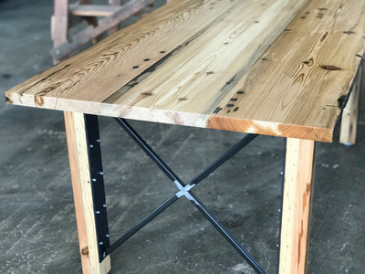 Urban Farmhouse Table - Walnut Stain Finish