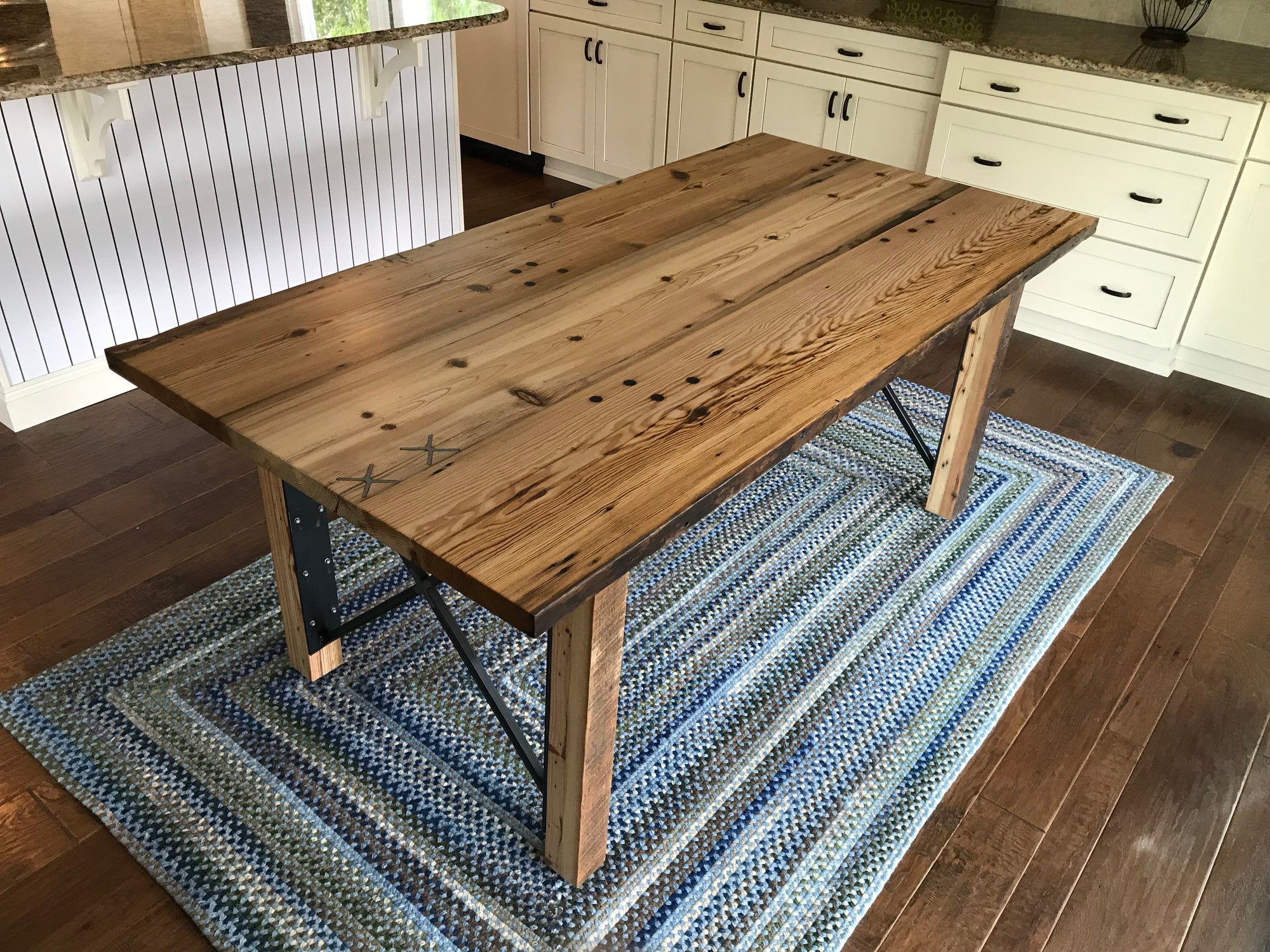 Urban Farmhouse Table - Walnut Stain Finish