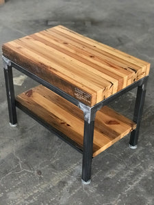 Grand Boulevard Reclaimed Wood End Table - Natural Finish