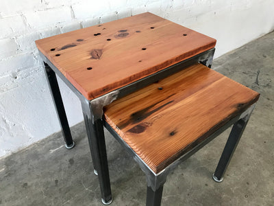 North End Reclaimed Wood Nesting Tables