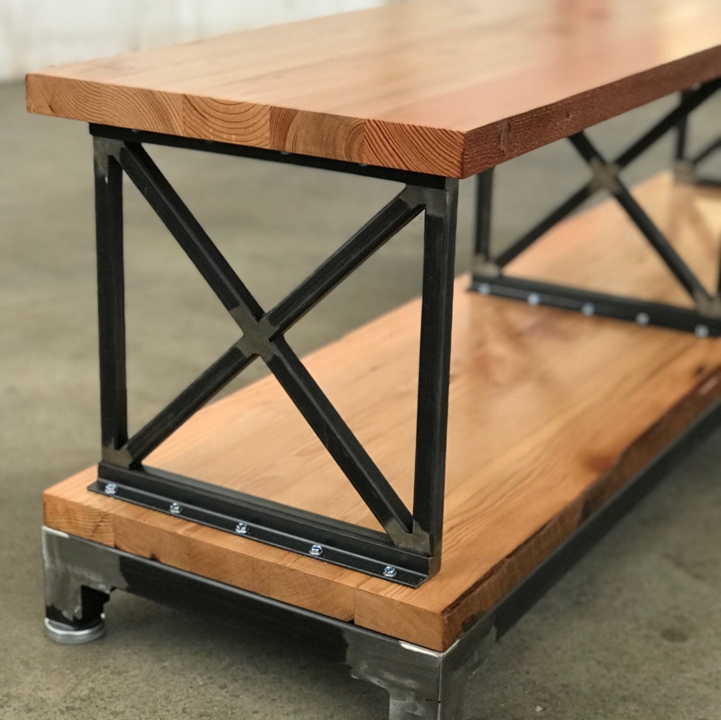 Pingree Reclaimed Wood Media Stand
